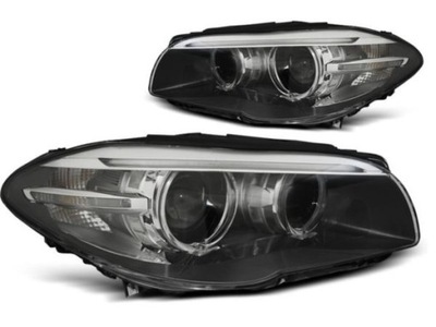 FAROS BMW F10 F11 10-07.13 AE DIODO LUMINOSO LED BLACK DRL XENÓN  