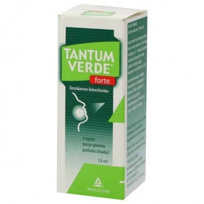 Tantum Verde Forte, spray, 15 ml ból gardło