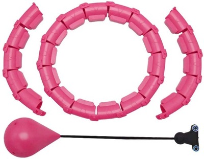 Odchudzający Hula hop Massage Hoop 115 cm różowy