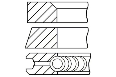 GOETZE 87 STD 2.5-1.75-2.5 JUEGO PIERSCIENI PISTÓN RENAULT LAGUNA I  
