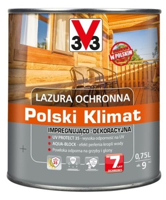V33 Lazura Polski Klimat 7 Lat 0,75L Mahoń