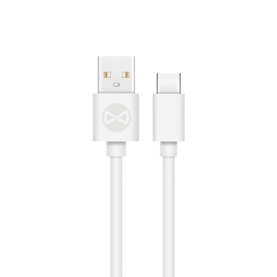 Forever kabel USB - USB-C 1,0 m 2A biały