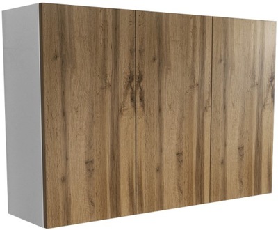 wisząca szafka łazienkowa biały mat dąb wotan 90cm