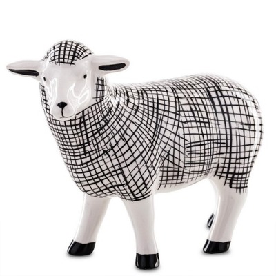 figurka baranek wielkanocny owca z ceramiki w194a