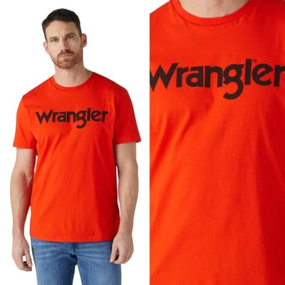 Wrangler LOGO TEE Orange.com T-SHIRT Z LOGO REGULAR FIT XL