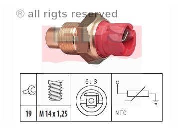 ДАТЧИК ТЕМПЕРАТУРИ ВОДИ FIAT PANDA 1000 80-04