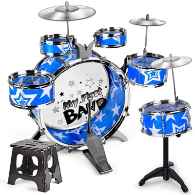 6-Piece Kids Drum Set Drum Kit Jazz Drum Set with