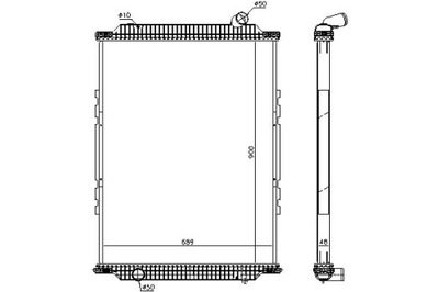 NISSENS РАДИАТОР ДВИГАТЕЛЯ RVI KERAX DCI11-270-DXI1