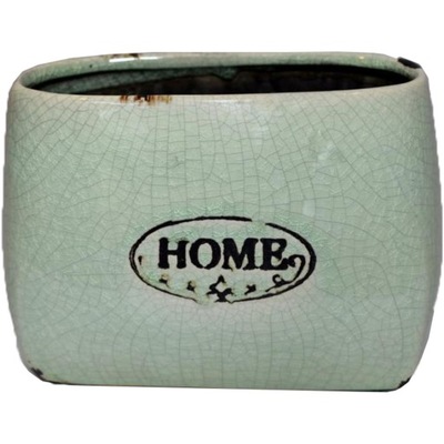 Osłonka ceramiczna home w miętowym kolorze 11x16cm