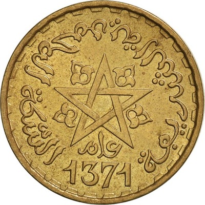 Moneta, Maroko, 10 Francs, 1371