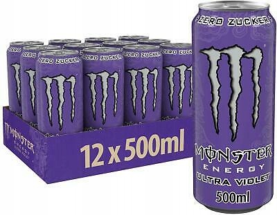 MONSTER ENERGY DRINK Ultra Violet Napój 500ml x 12