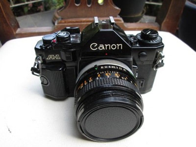Aparat CANON A-1 + CANON FD 50mm 1:1.8