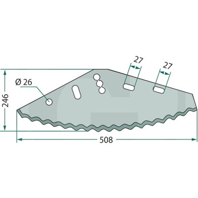 NOZ PARA WYCINANIA KISZONKI 6MM  