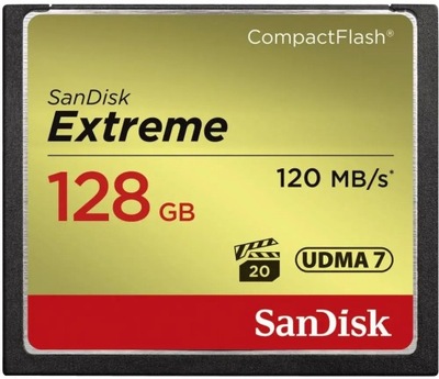 Zaawansowana Karta pamięci 128 GB CompactFlash SanDisk SDCFXSB-128G-G46