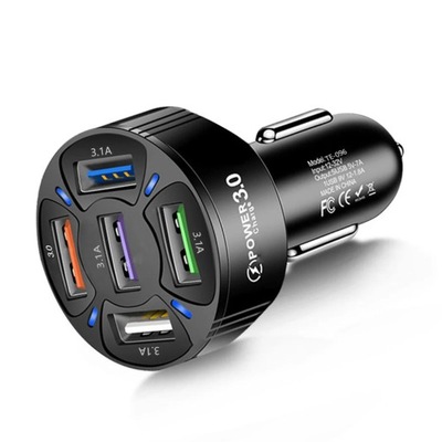 NNBILI 4 PORTS USB CAR CHARGE 48W QUICK 7A МІНІ FAST CHARGING FOR IPHONE 11 фото