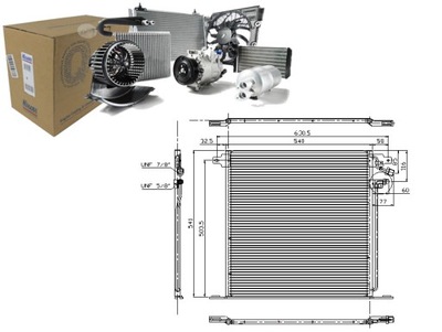 CONDENSADOR DE ACONDICIONADOR MERCEDES VITO 114 2.3 (638.  