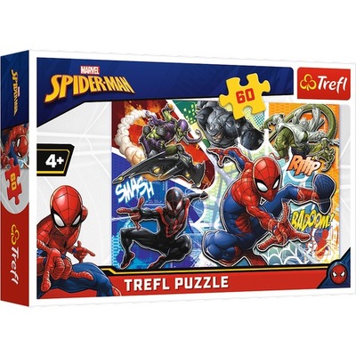 PUZZLE 60 WALECZNY SPIDERMAN MARVEL TREFL 17311