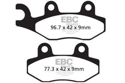 КОЛОДКИ ТОРМОЗНЫЕ EBC SFA228 SKUTEROWE (КОМПЛЕКТ. NA 1 ДИСКИ ТОРМОЗНЫЕ), EBCSKUTERY, SFA22