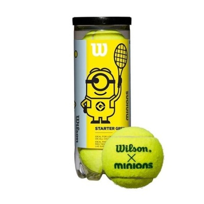 Piłki dziecięce Wilson Minions Starter Green 3 ball
