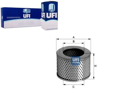 UFI FILTER AIR TOYOTA HIACE 2.4D  