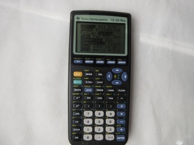 KALKULATOR GRAFICZNY TEXAS INSTRUMENTS TI-83 PLUS BDB STAN UNIKAT VINTAGE