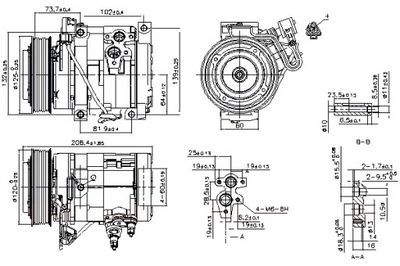 NISSENS KOMPRESORIUS KONDICIONAVIMO TOYOTA PREVIA II 2.4 02.00-02.06 