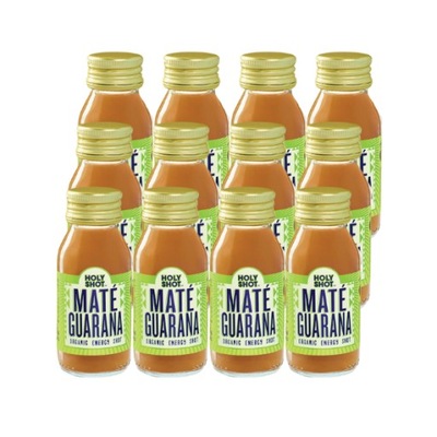 Shoty witaminowe energia pobudzenie guarana mate organic wegańskie bio