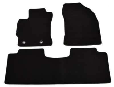 TOYOTA COROLLA E16 2014-2019R. BLACK MATS VELOUR - POLIAMID.  