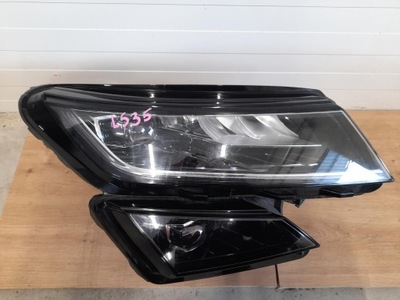 Лампа передняя правая skoda kodiaq full led фото №1