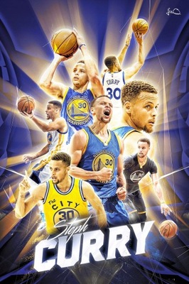 Plakat Golden State Warriors NBA Stephen Curry NBA