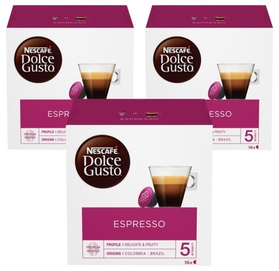 Kapsułki Nescafe Dolce Gusto Espresso 3x16szt