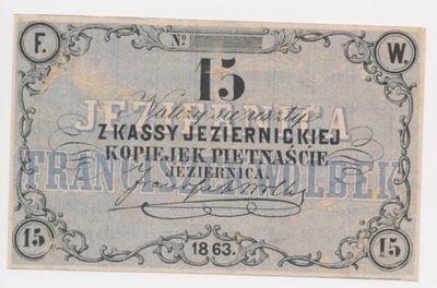 4038. Jeziernica, Franciszek Wolbek, 15 kopiejek 1863 - st. 3++