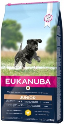 EUKANUBA JUNIOR LARGE GIANT DLA SZCZENIAKA 15kg