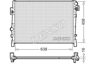 DENSO КУЛЕР ДВИГАТЕЛЯ ВОДЫ DODGE JOURNEY FIAT FREEMONT 2.0D-3.6 