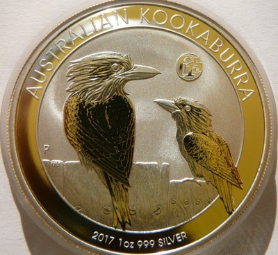 1$ AUSTRALIA 2017 KOOKABURRA PRIVY f15 Ag 999 Oz