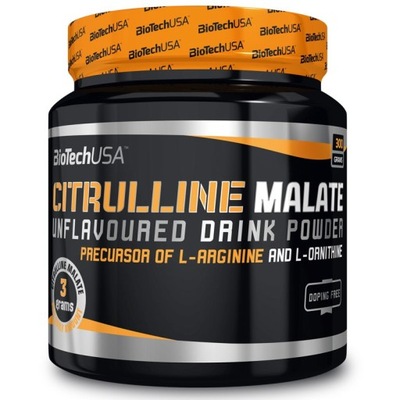 Biotech USA Citrulline Malate 300g CYTRULINA PURE POMPA MIĘŚNIOWA EFEKTY