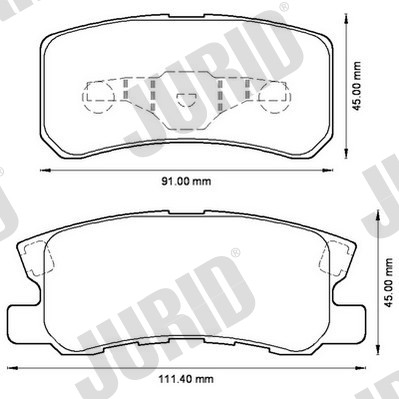 PADS BRAKE FRONT JURID 572498J  