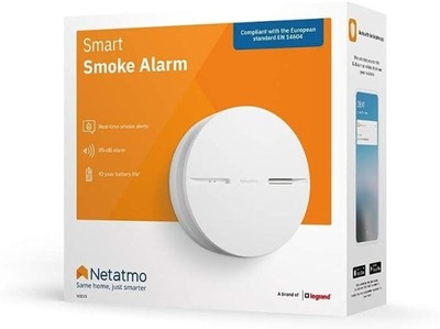 Czujnik dymu Netatmo alarm dźwiękowy, łączność z wifi
