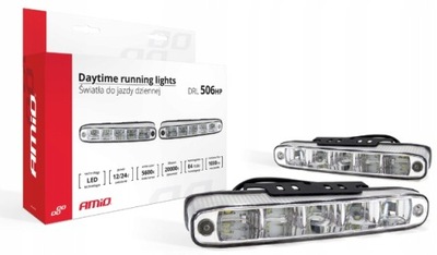 Свет дневные led amio 506hp 12-24v 160x25 drl 5smd фото №1