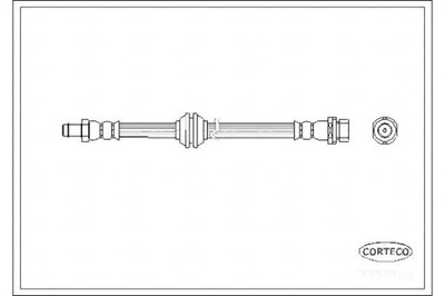 CORTECO ПАТРУБОК ТОРМОЗНОЙ GIĘTKI FORD