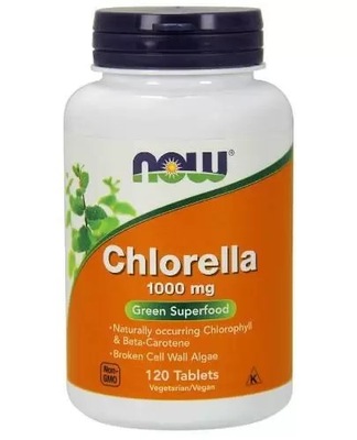 NOW Foods Chlorella 1000 mg 120 tabletek
