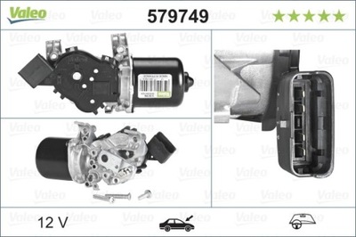 MOTOR LIMPIAPARABRISAS CITROEN C3 I,II,DS3 06.06- PARTE DELANTERA VAL579749  