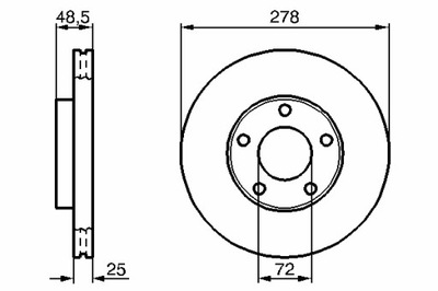 ГАЛЬМІВНІ ДИСКИ ГАЛЬМІВНІ 2 ШТУКИ. ПЕРЕД VOLVO C30 S40 II MAZDA 3 5 1.3-2.2D