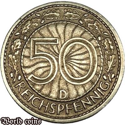 50 REICHSPFENNIG 1927 D