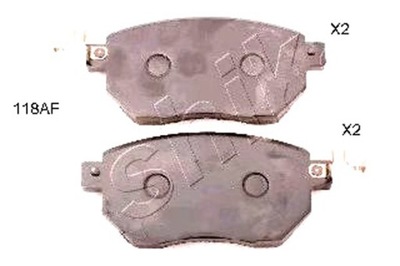 Ashika тормозные колодки тормозные infiniti fx 35 03- фото №1