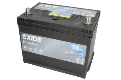 АККУМУЛЯТОР EXIDE 12V 75AH/630A PREMIUM P+