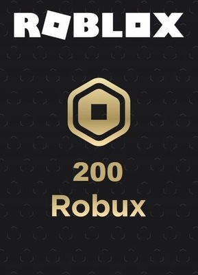 ROBLOX ROBUX 200 RS | KOD PODARUNKOWY | DOŁADOWANIE | GIFTCARD
