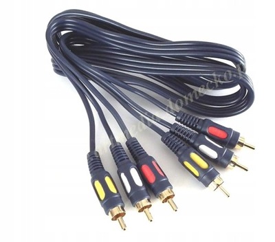 kabel 3RCA chinch / 3-RCA VITALCO łezka 3,0 m