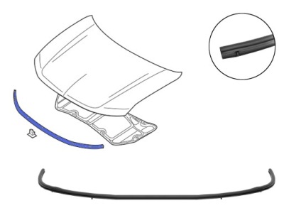 Mitsubishi outlander 2013-2016 накладка бампера фото №1