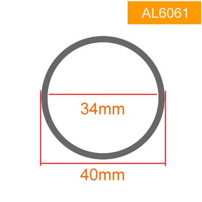 STYL OD40 ID34 245 MM ALUMINIO REDONDO TUBO SRED  